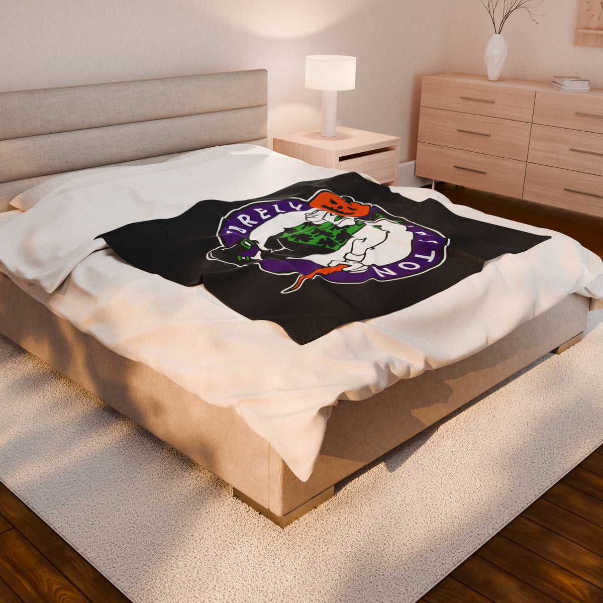 Purely Boston Haunted Hoops Blanket