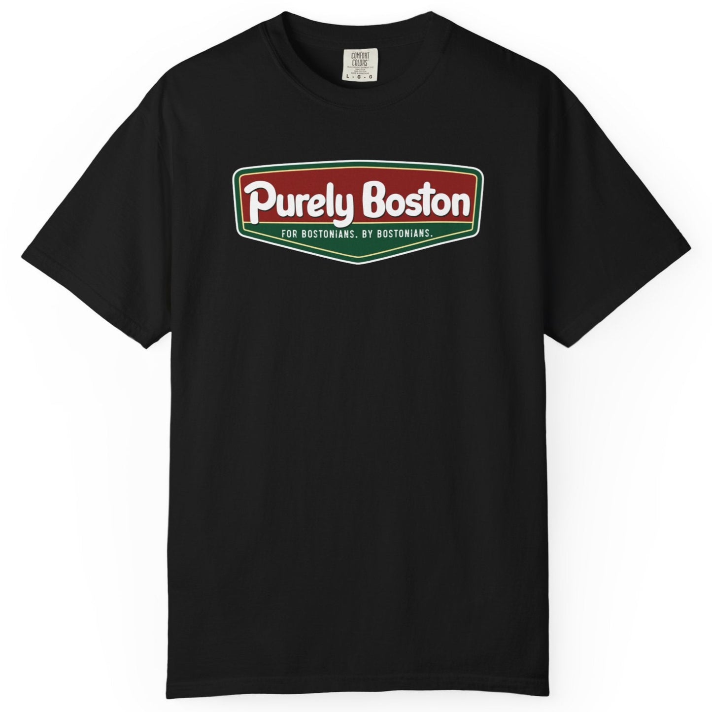 Purely Boston Pizza Black T-Shirt