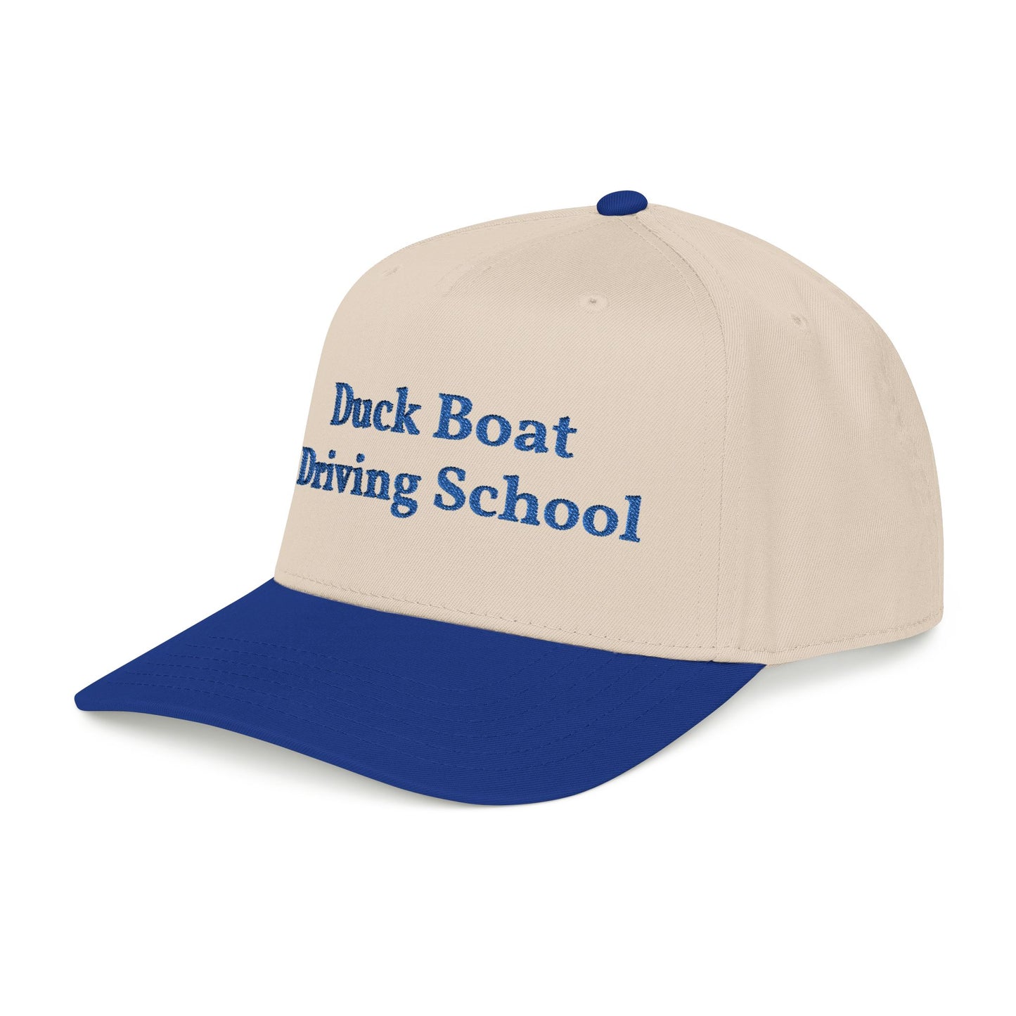 Duck Boat Driving School Natural/Royal Snapback Hat