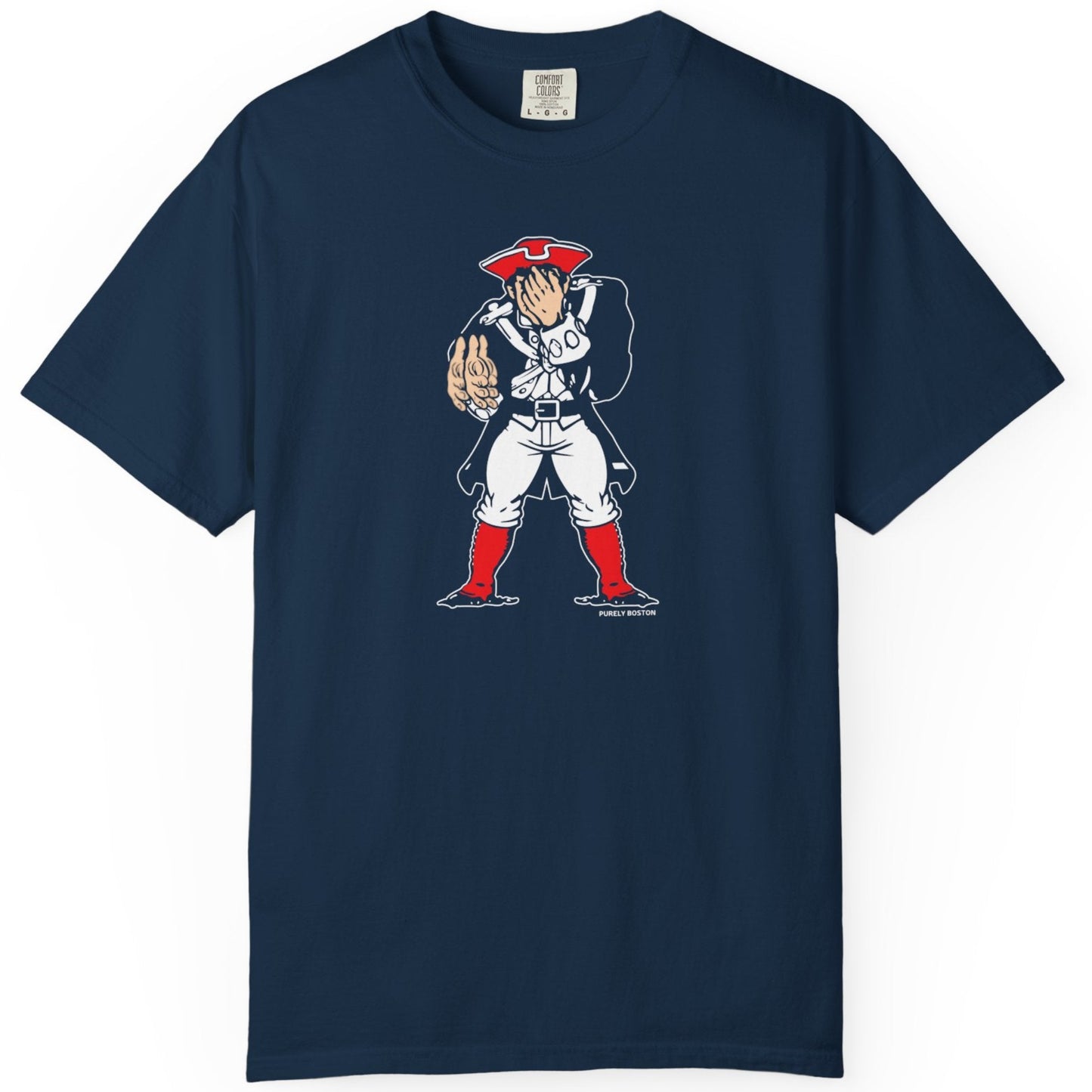 Pats Victory Hand Navy T-Shirt