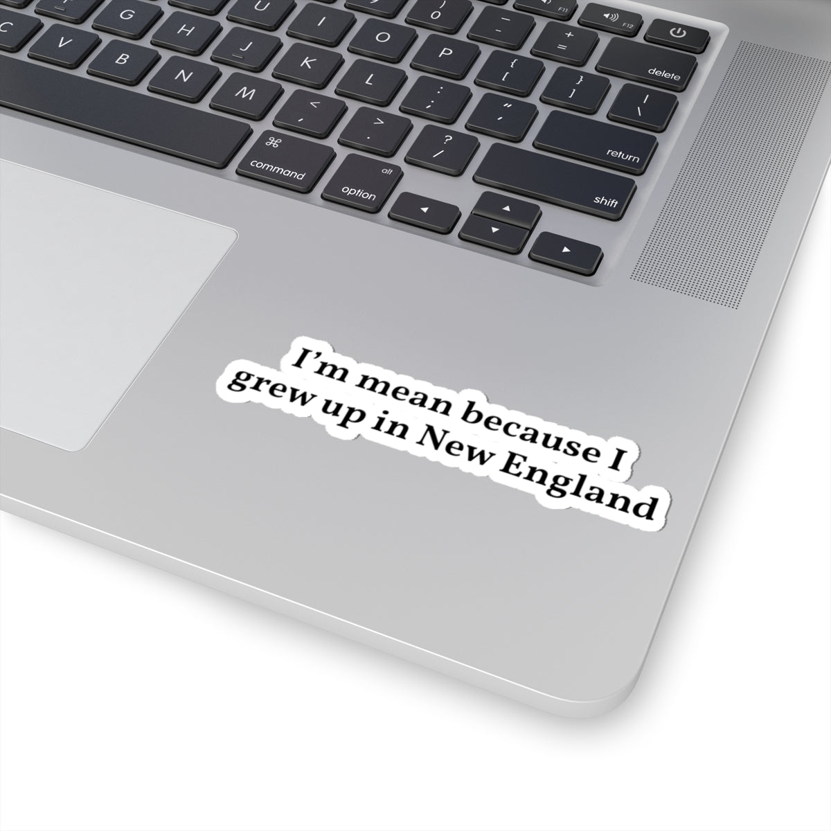 I’m Mean Because I Grew Up In New England Sticker