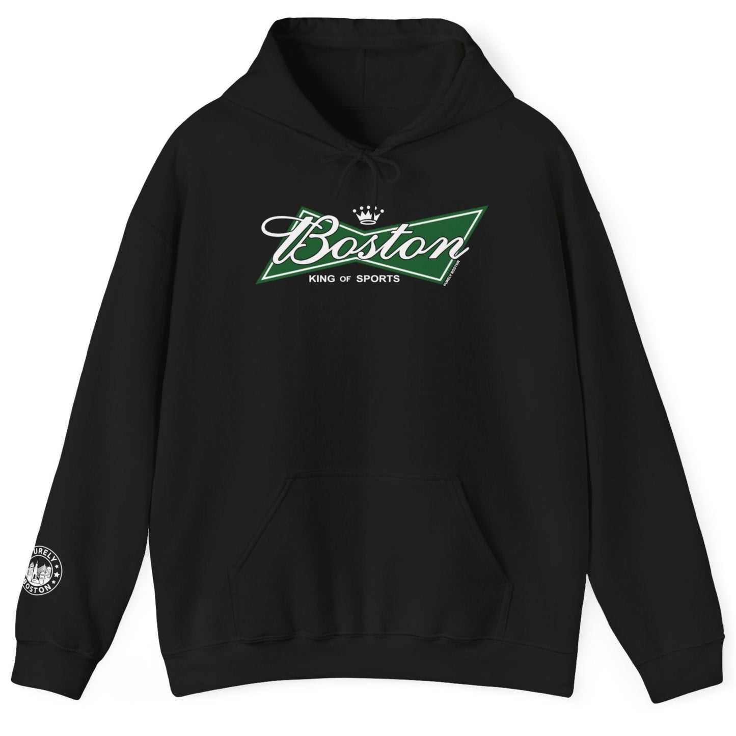 Boston King of Sports Black & Green Hoodie