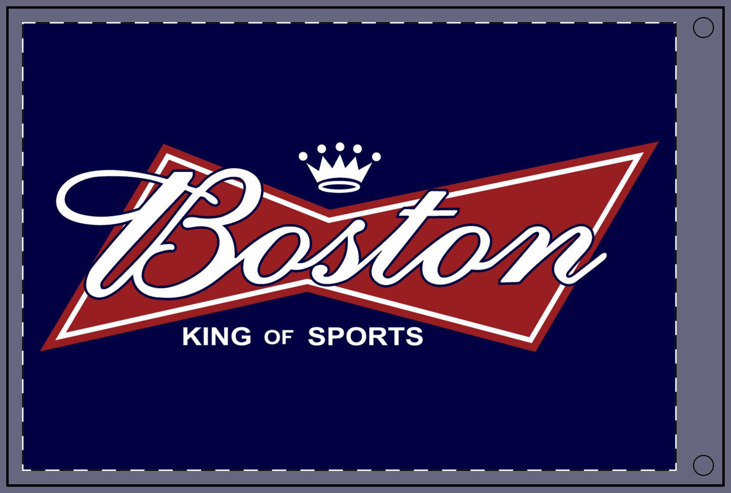 Boston King of Sports Navy Flag