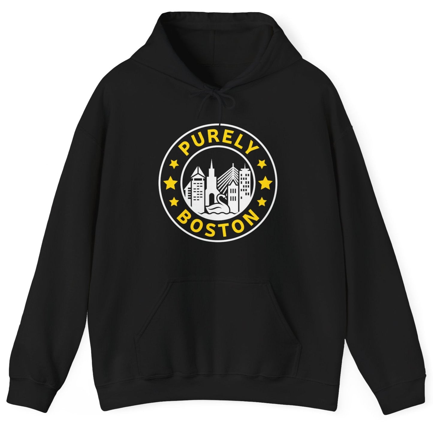 Purely Boston Black & Gold Logo Hoodie