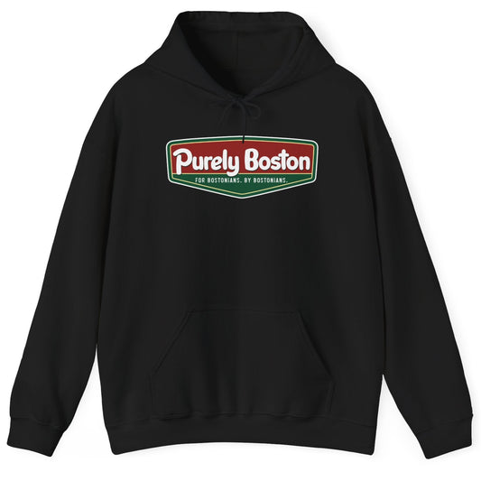 Purely Boston Pizza Black Hoodie