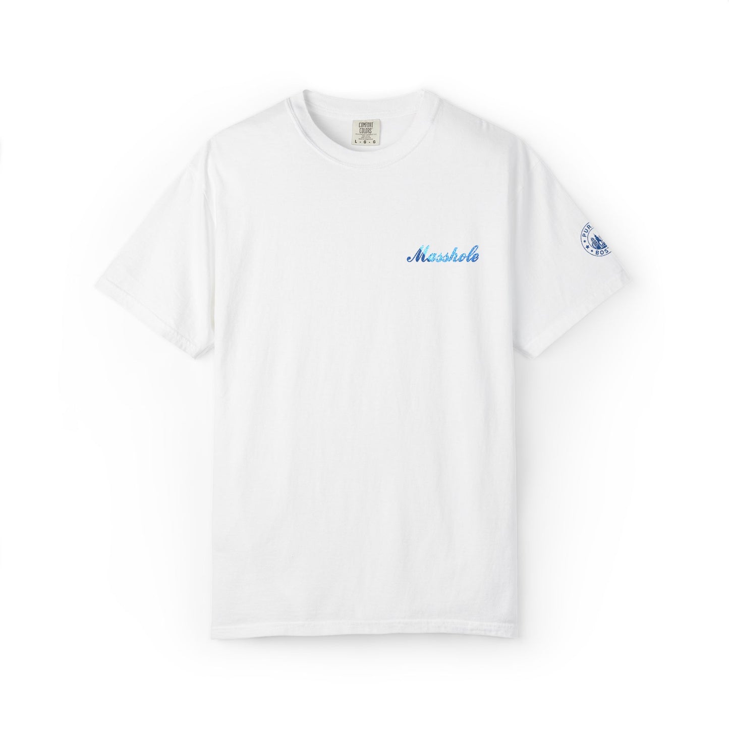 Masshole Embroidered White T-Shirt