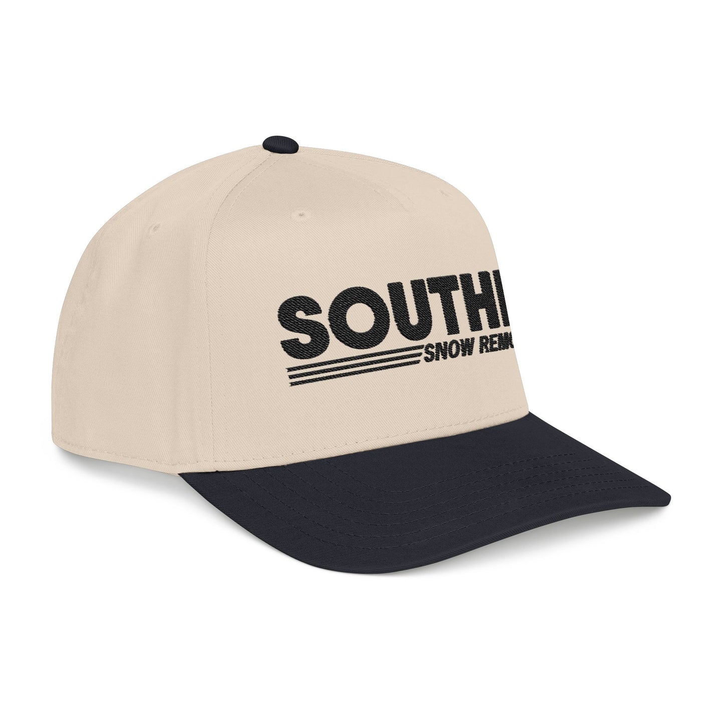Southie Snow Removal Natural/Black Snapback Hat