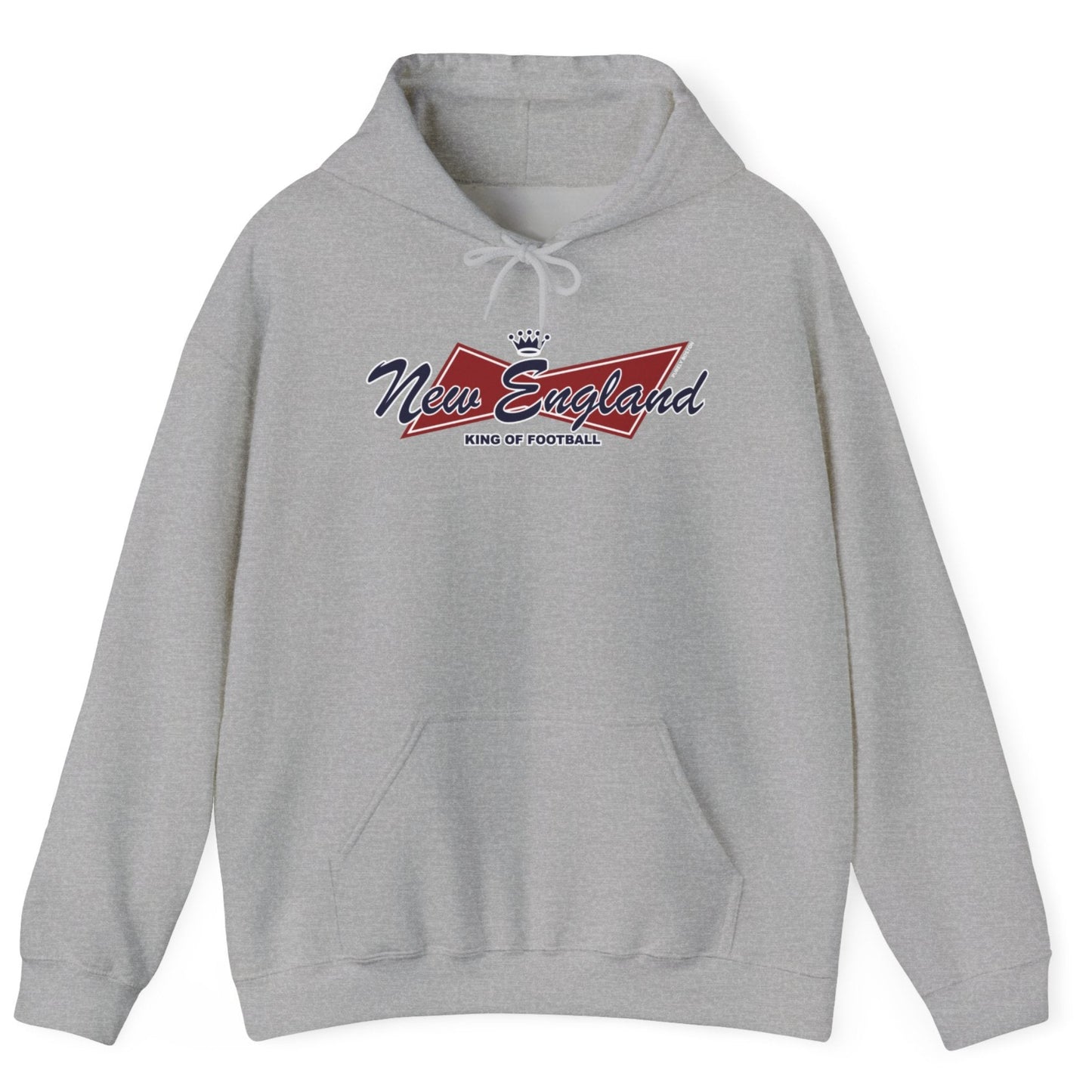 New England King of Football Grey Hoodie