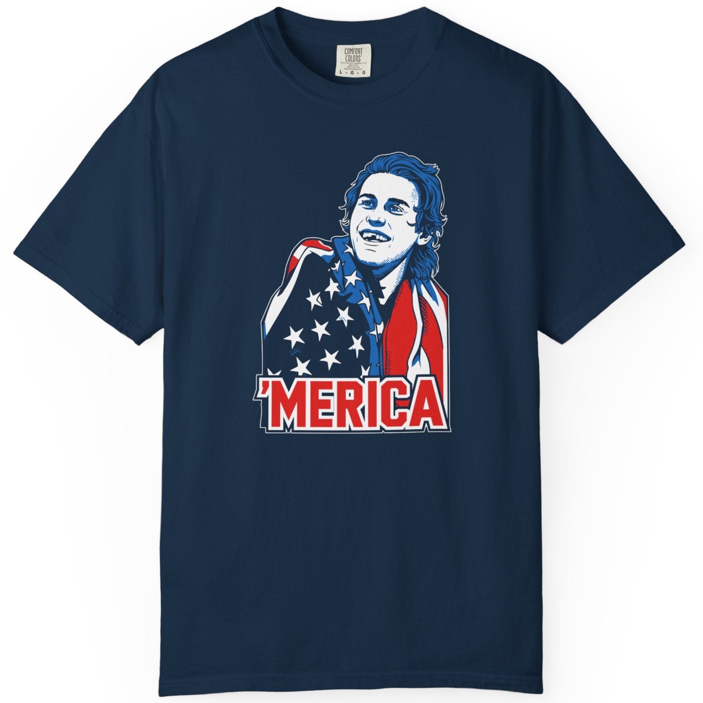 'Merica Hockey Champions Navy T-Shirt