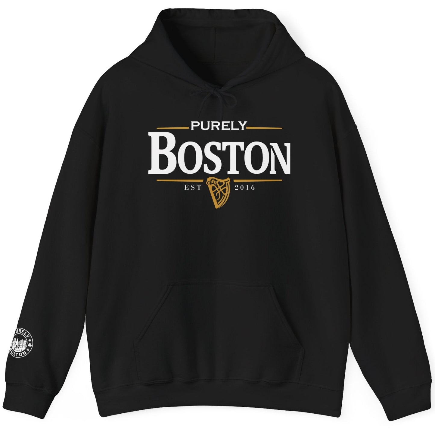 Purely Boston Irish Beer Black Hoodie