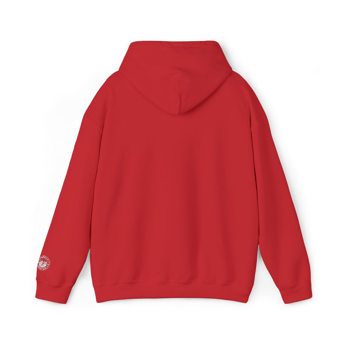 Masshole Embroidered Red Hoodie