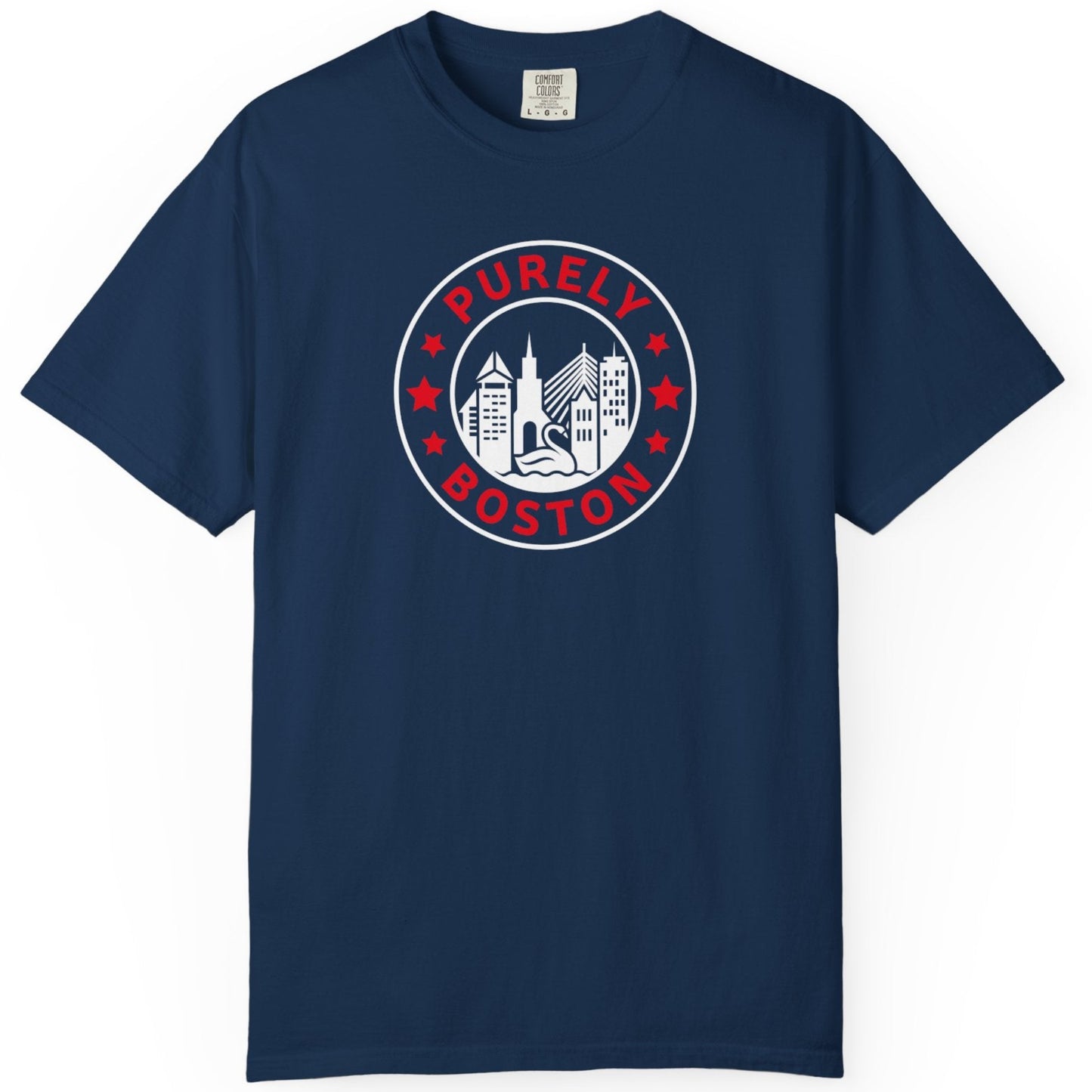 Purely Boston Logo Navy T-Shirt