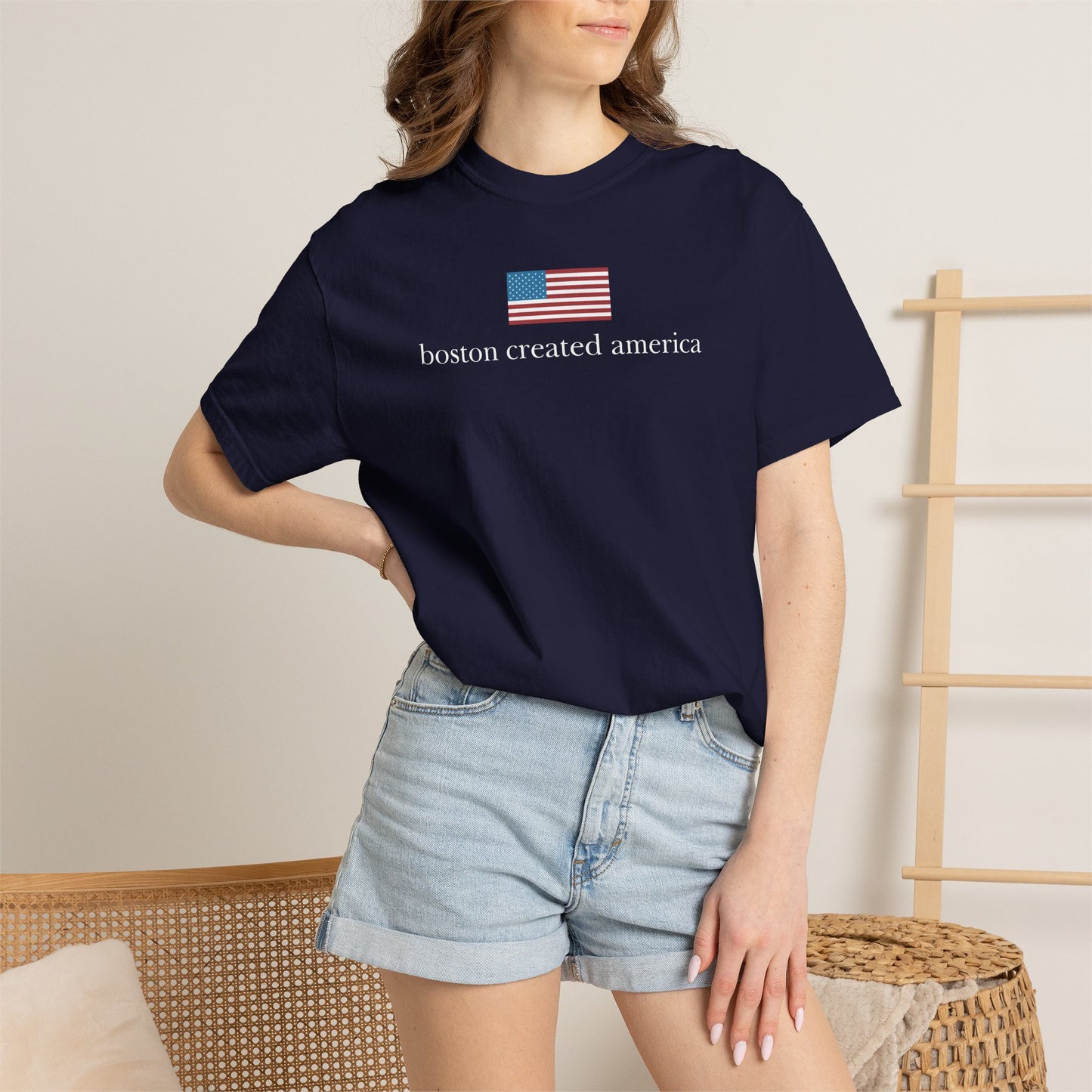 Boston Created America Navy T-Shirt