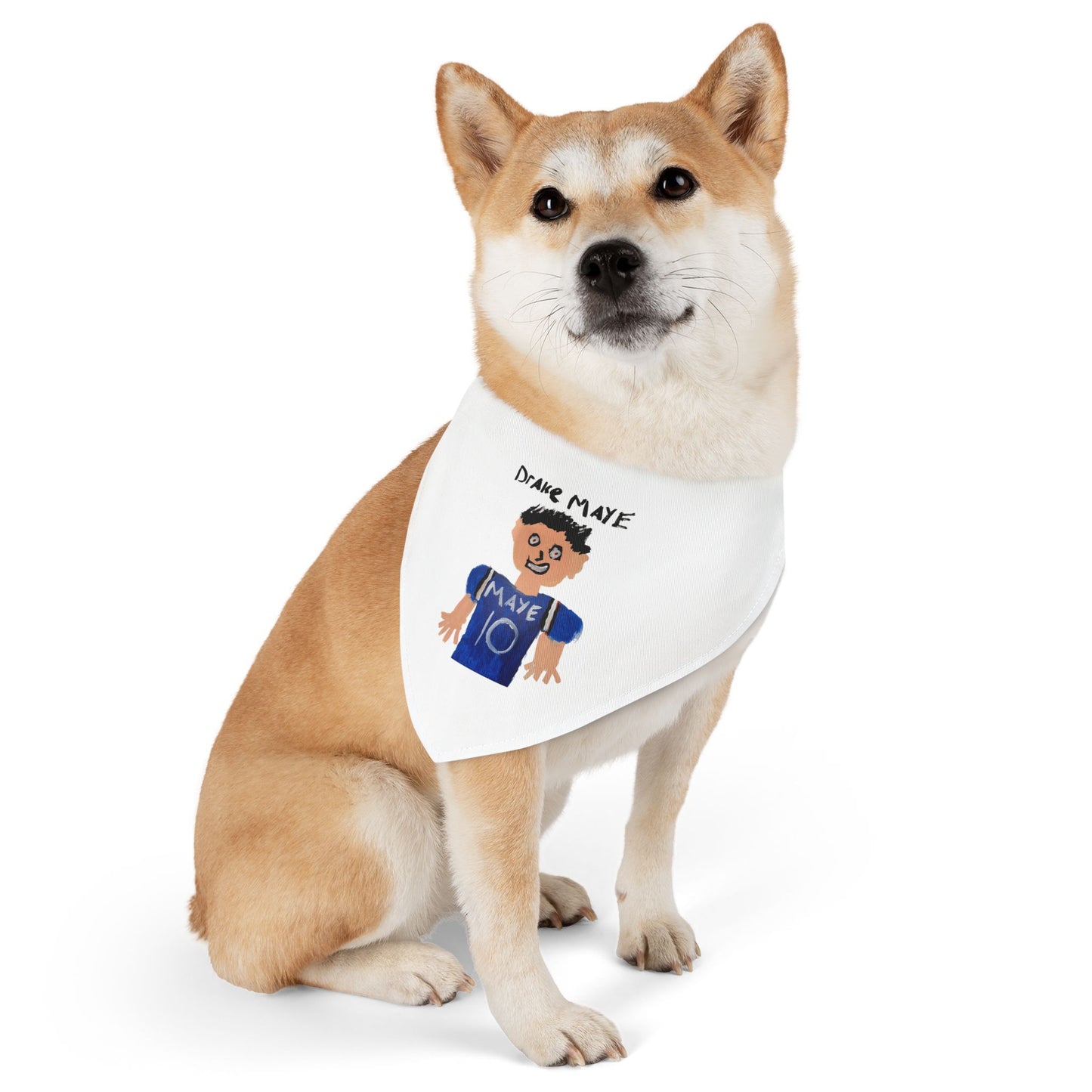 Drake Maye Painting Dog Bandana