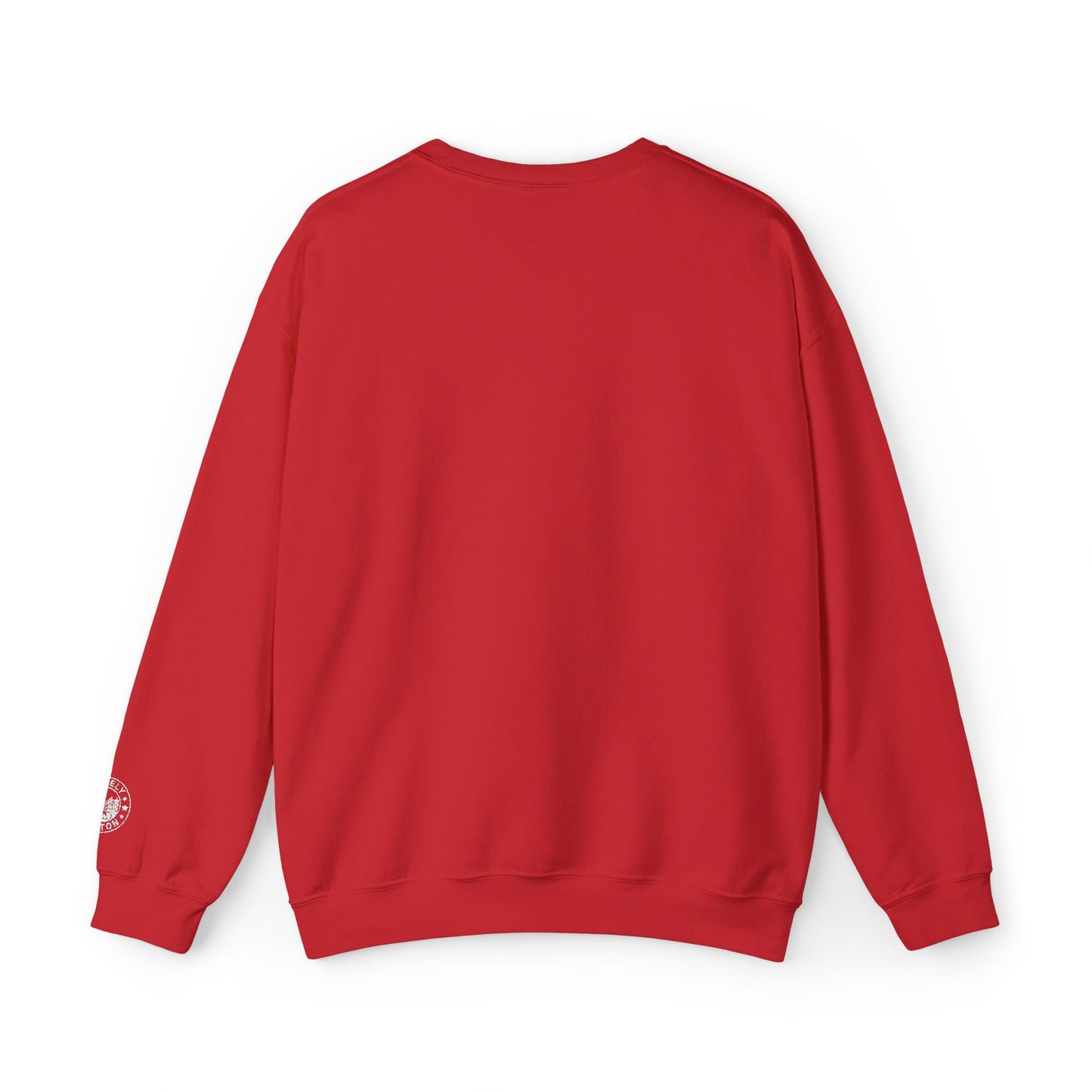 Masshole Embroidered Red Crewneck