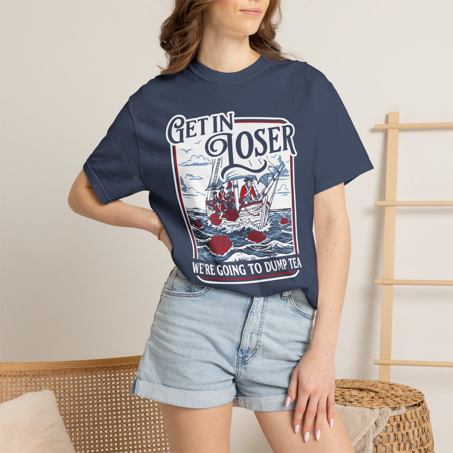 We're Going To Dump Tea Midnight Blue T-Shirt