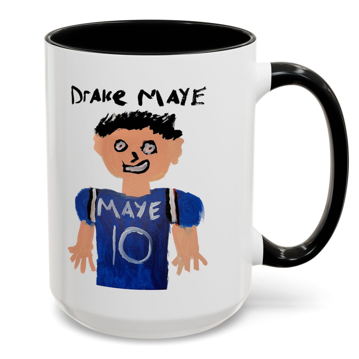 Drake Maye Painting Mug