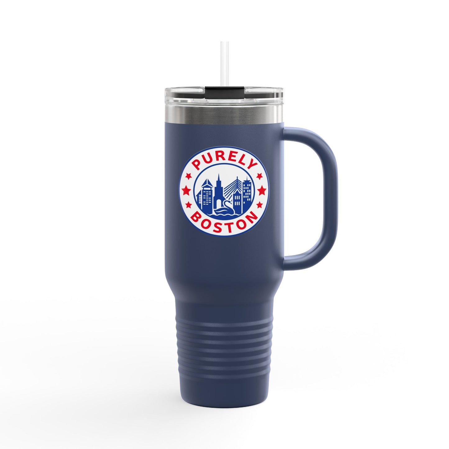 Purely Boston Logo Navy 40oz Tumbler
