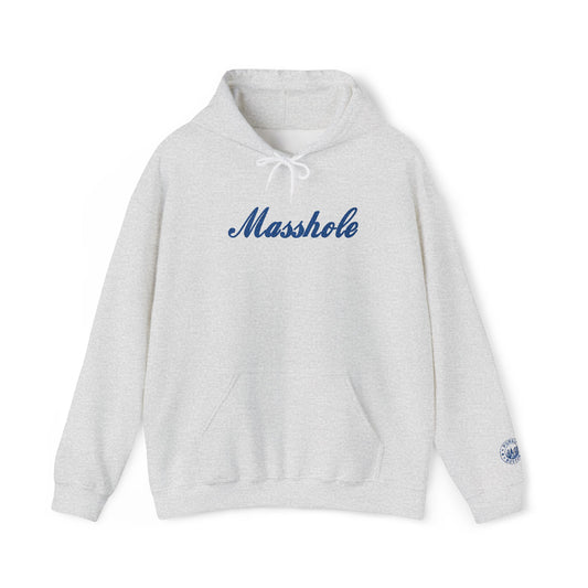 Masshole Embroidered Grey Hoodie