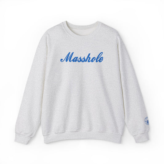 Masshole Embroidered Grey Crewneck