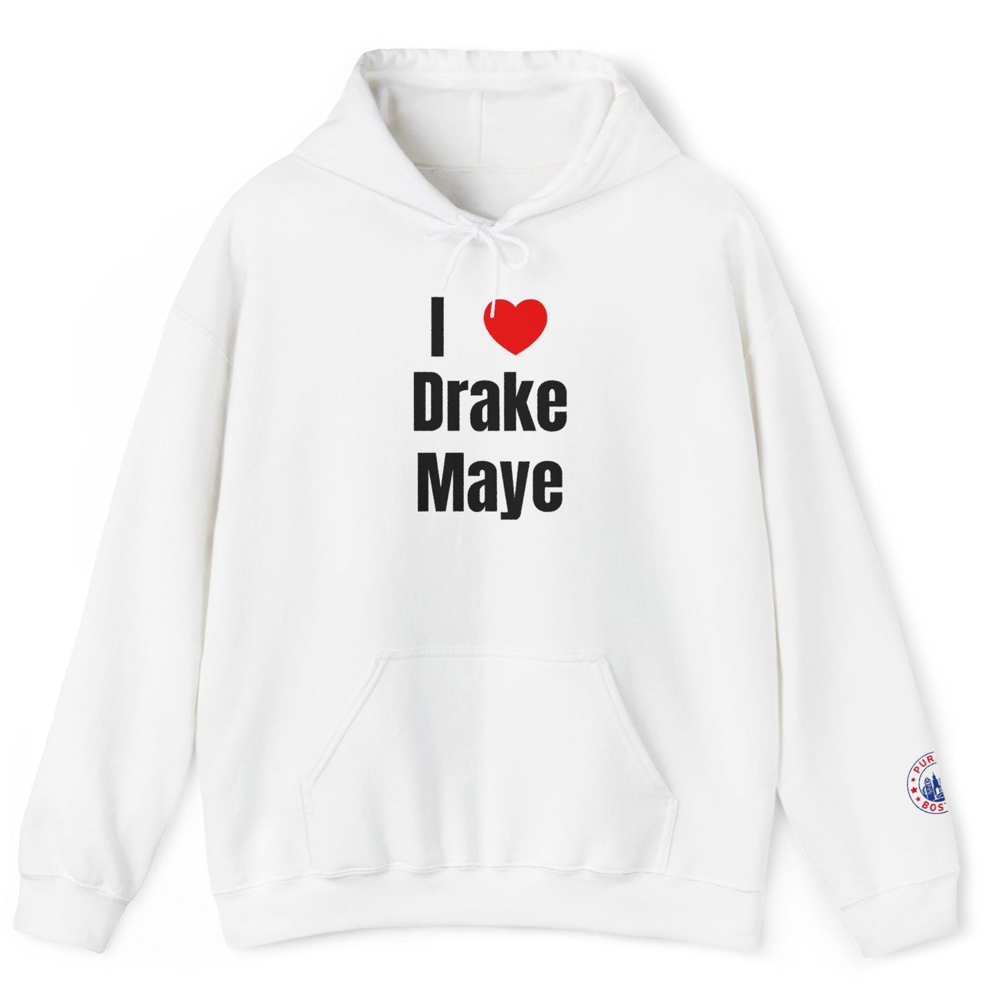I Love Drake Maye White Hoodie