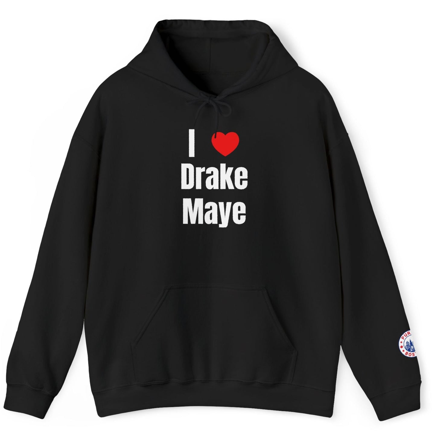 I Love Drake Maye Black Hoodie