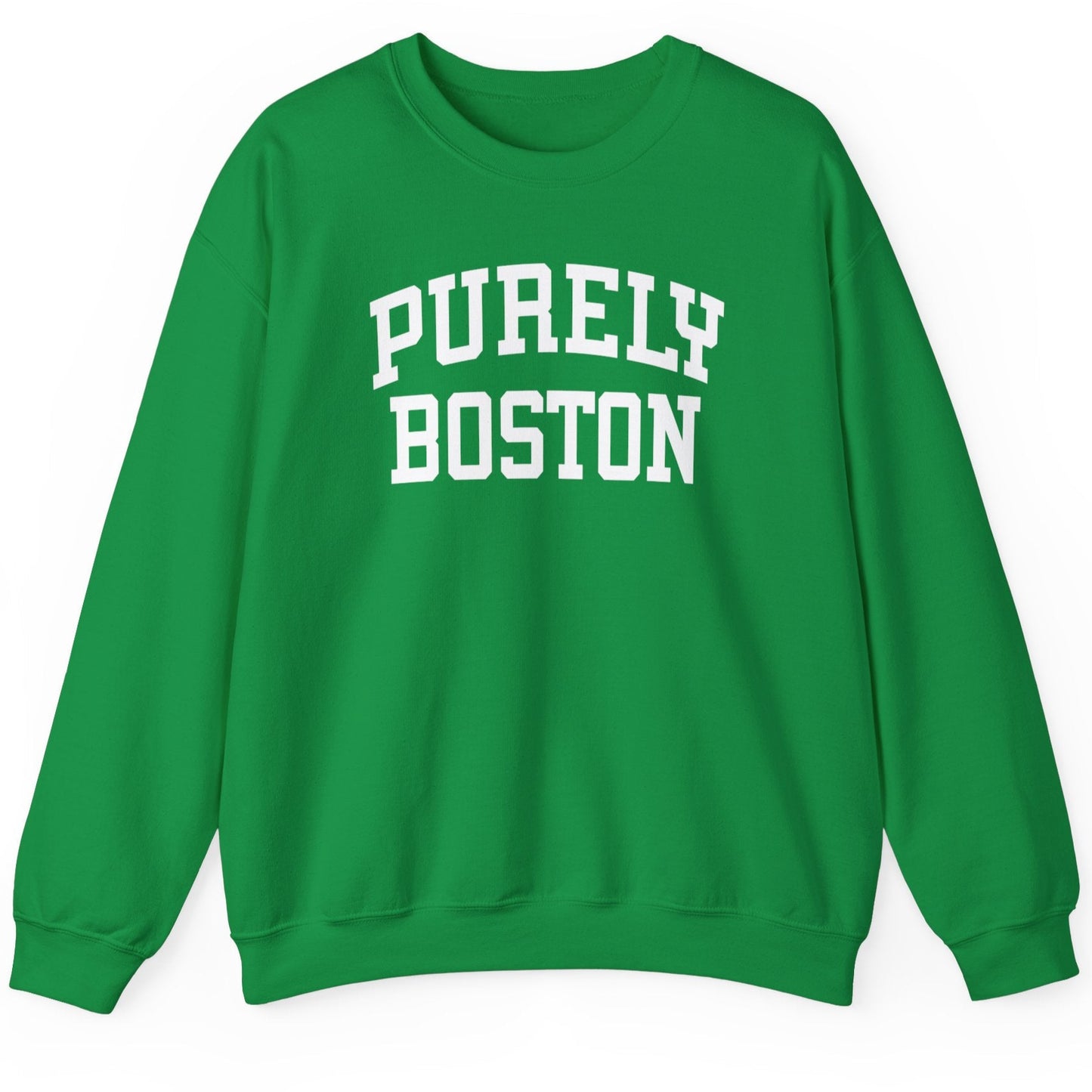 Purely Boston Classic Logo Irish Green Crewneck