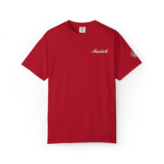Masshole Embroidered Red T-Shirt