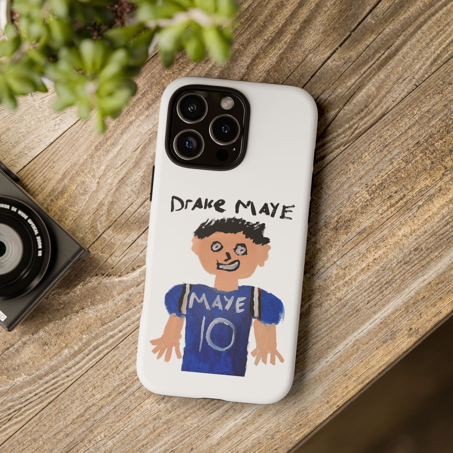 Drake Maye Painting Phone Case