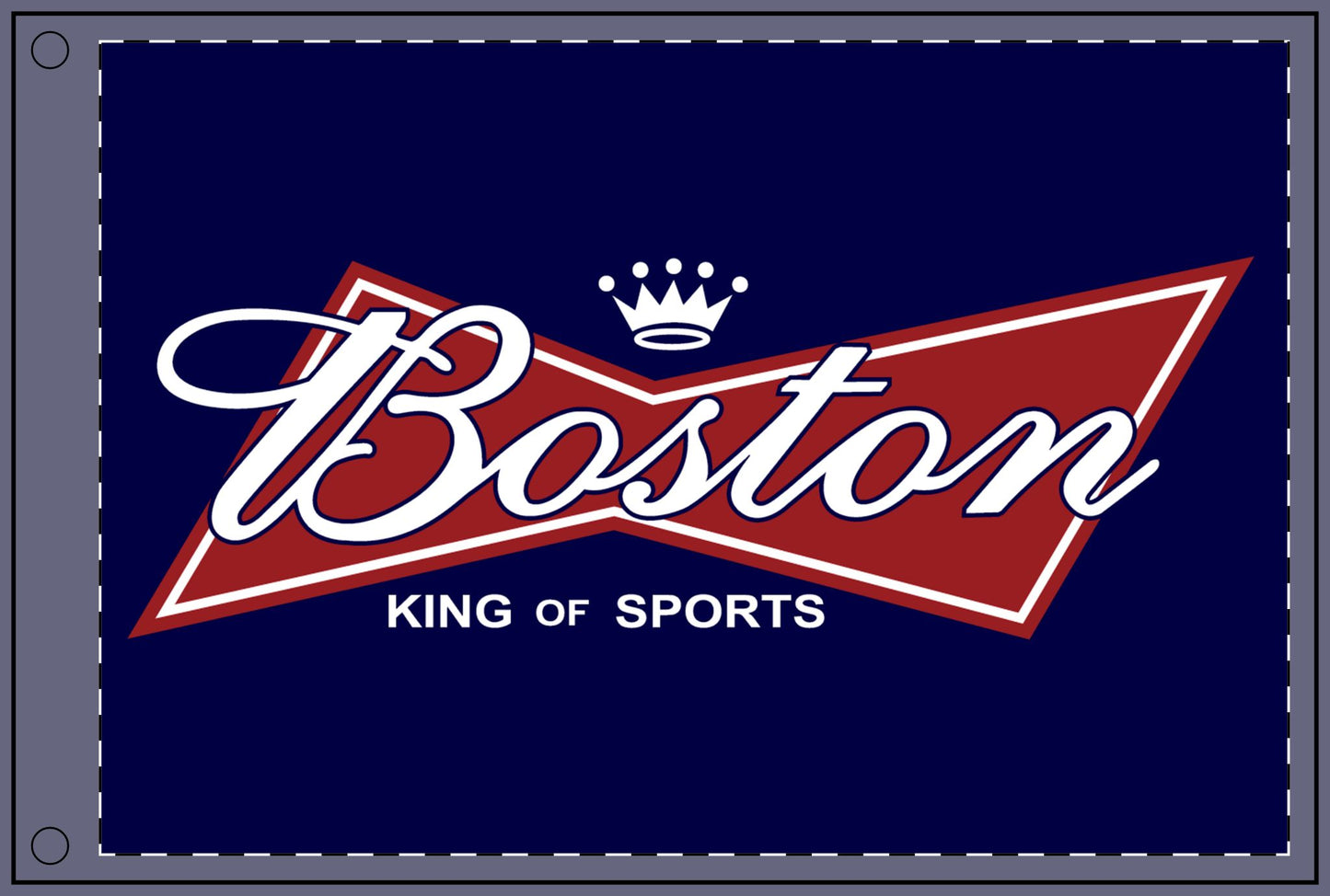 Boston King of Sports Navy Flag