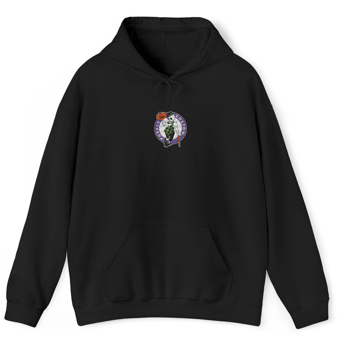 Purely Boston Haunted Hoops Logo Embroidered Hoodie