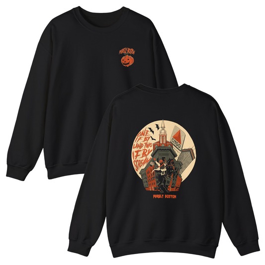 Purely Boston Spooky Pumpkin Crewneck