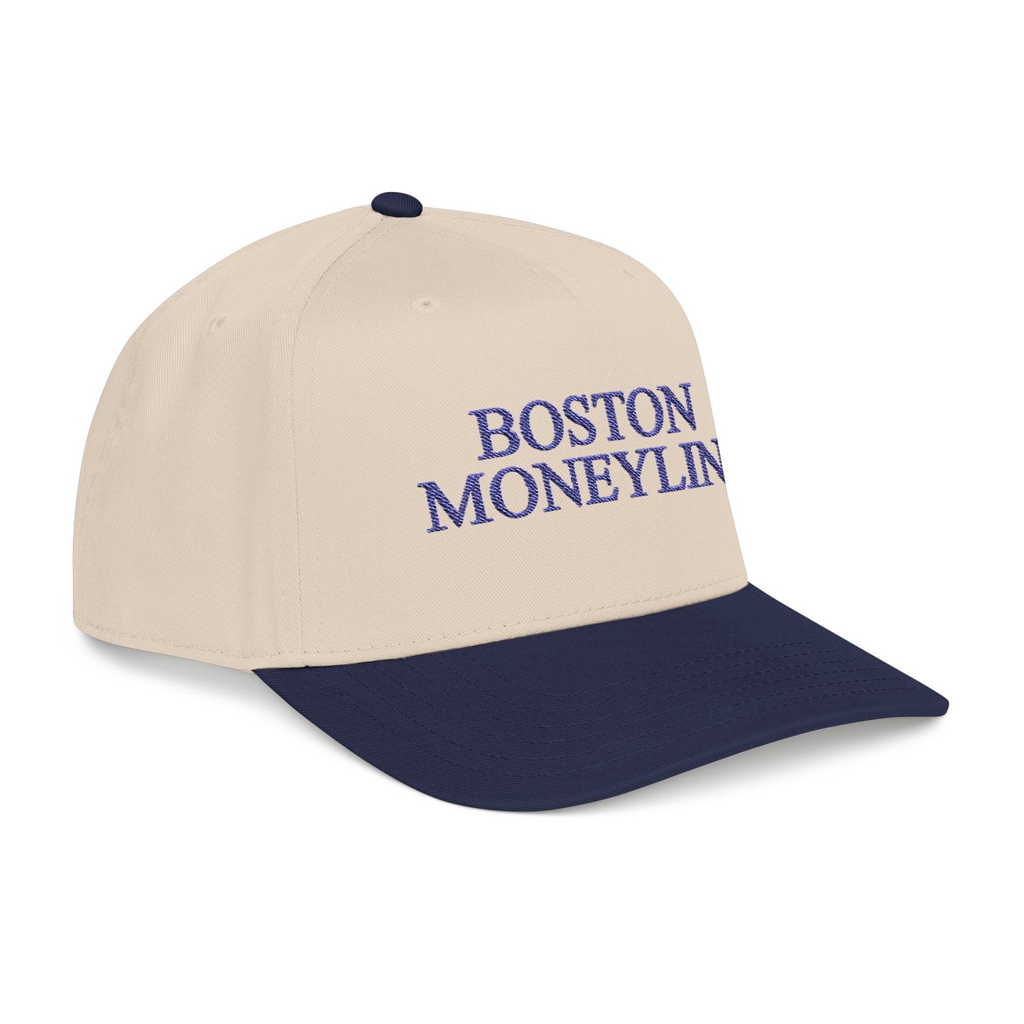 Boston Moneyline Natural/Navy Snapback Hat