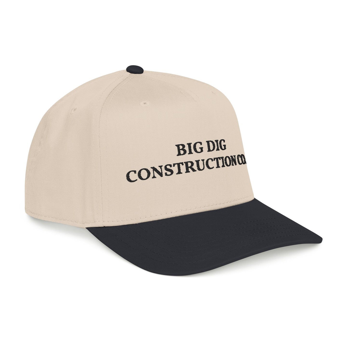 Big Dig Construction Co. Natural/Black Snapback Hat