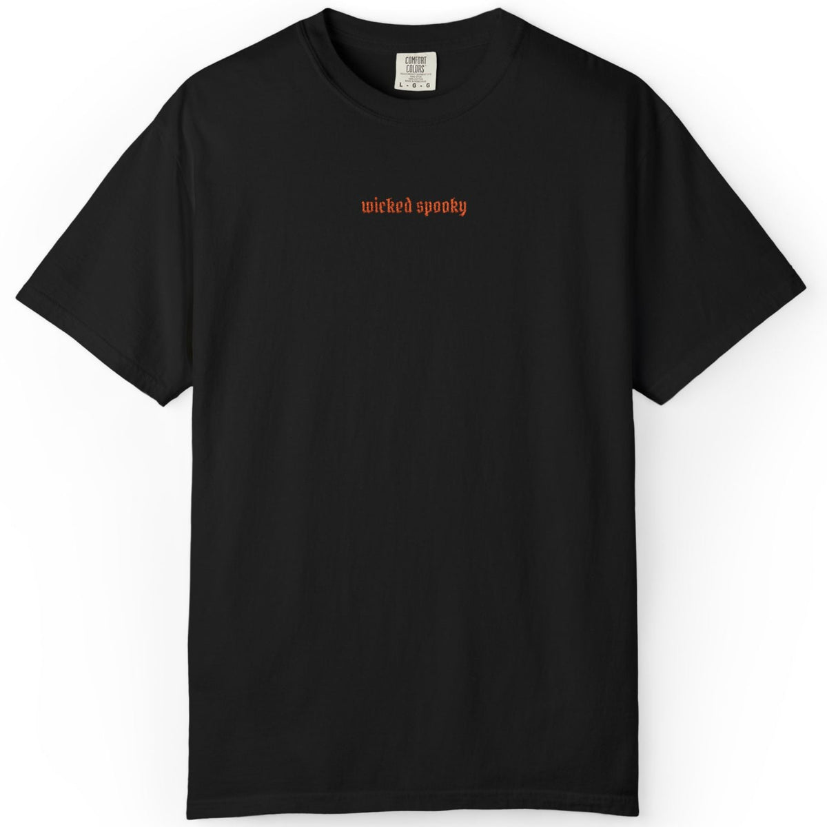 Wicked Spooky Embroidered Black T-Shirt