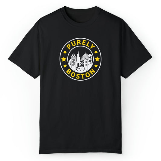 Purely Boston Black & Gold Logo T-Shirt