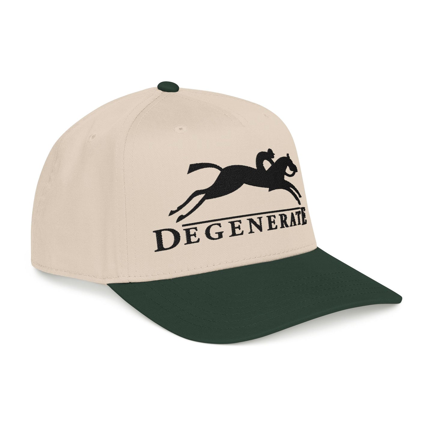 Degenerate Natural/Green Snapback Hat