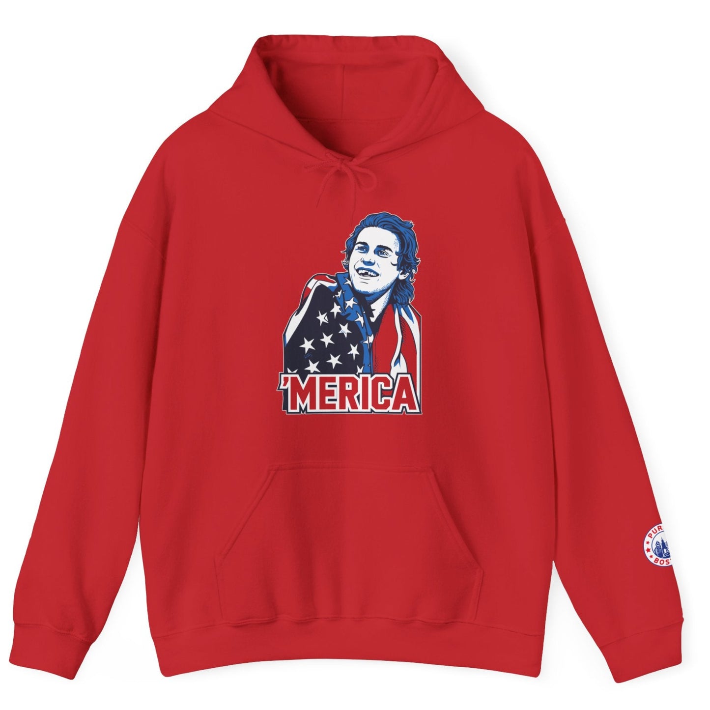 'Merica Hockey Champions Red Hoodie