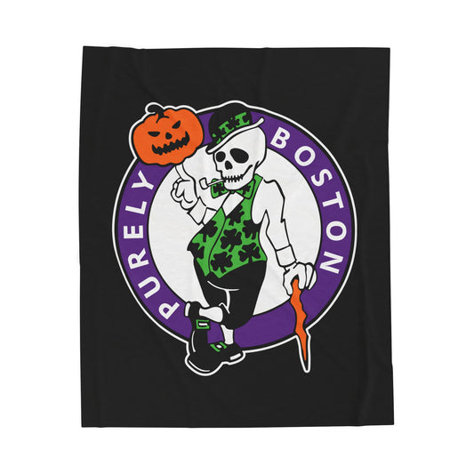 Purely Boston Haunted Hoops Blanket