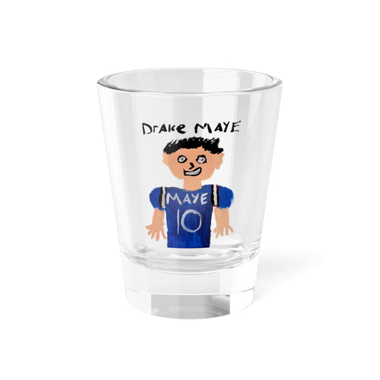 Drake Maye Painting Shot Glass