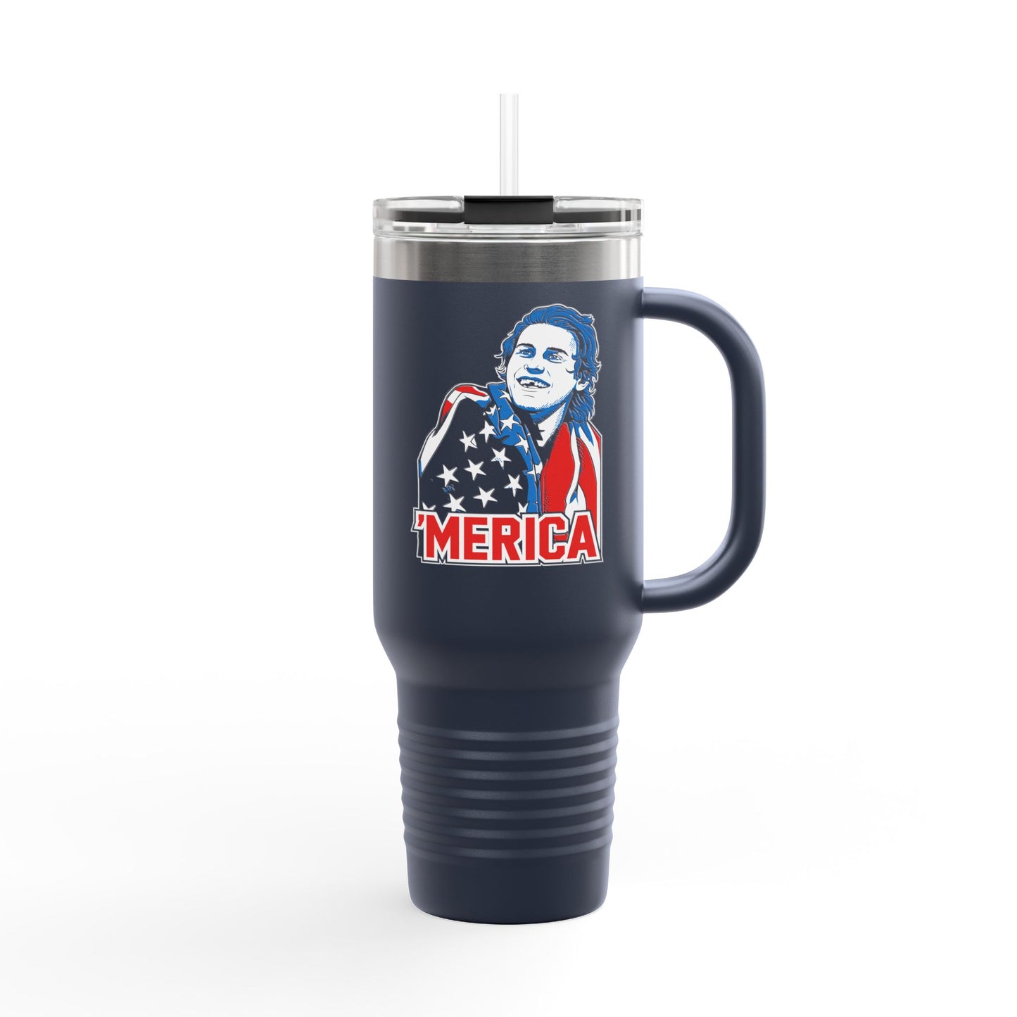 'Merica Hockey Navy 40 oz Tumbler