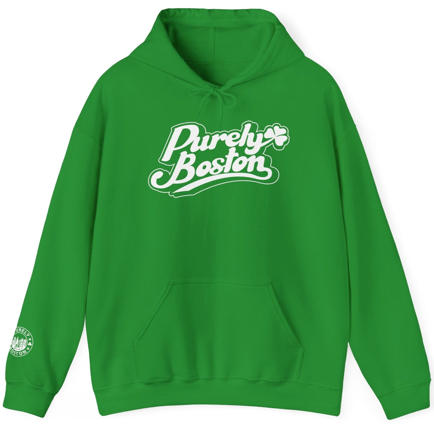 Purely Boston Irish Shamrock Hoodie
