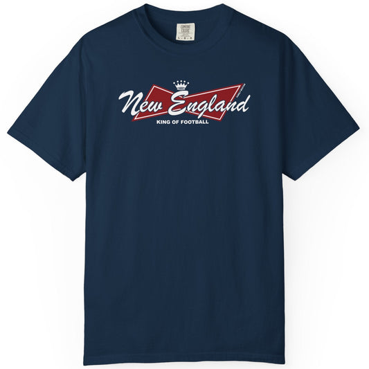 New England King of Football Navy T-Shirt