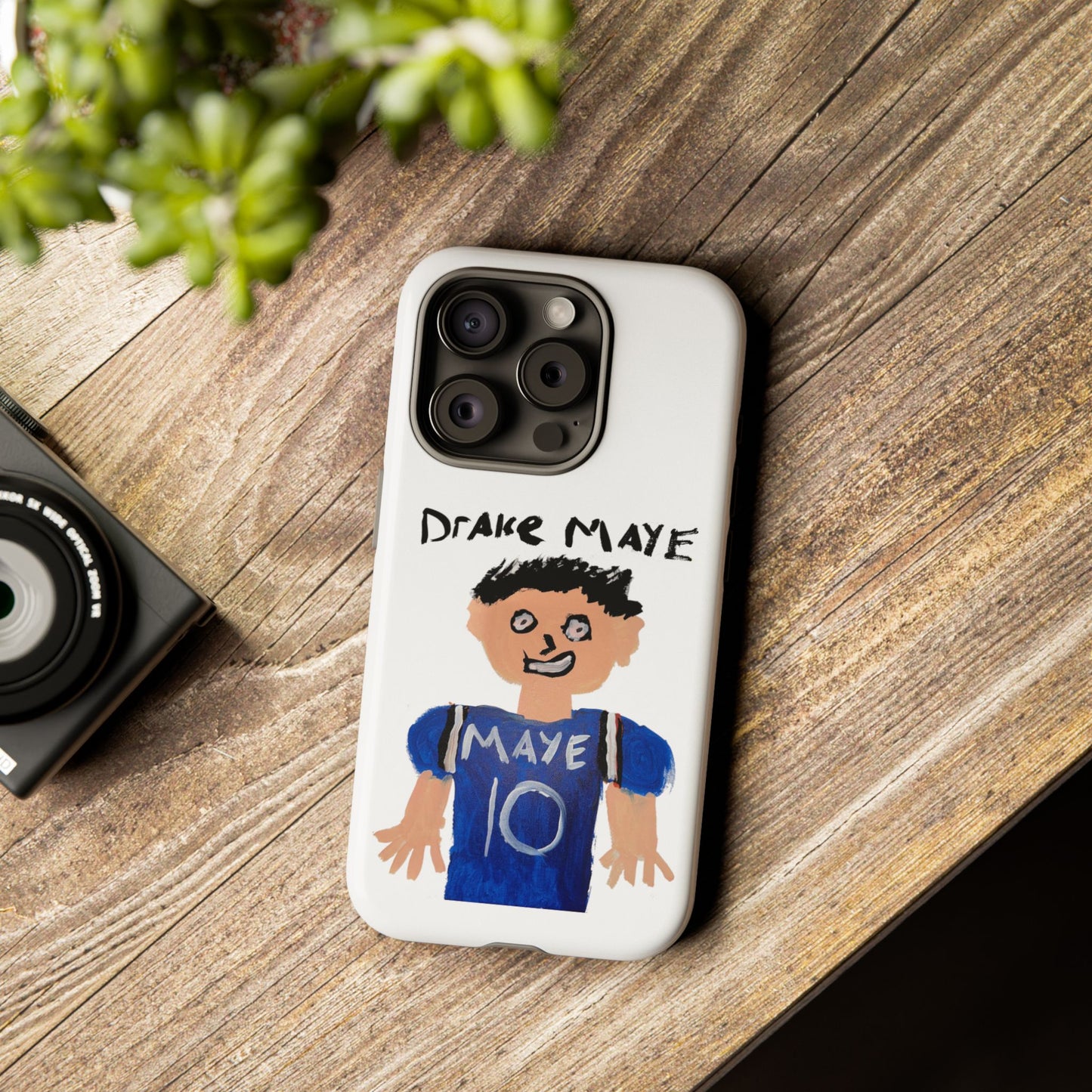 Drake Maye Painting Phone Case