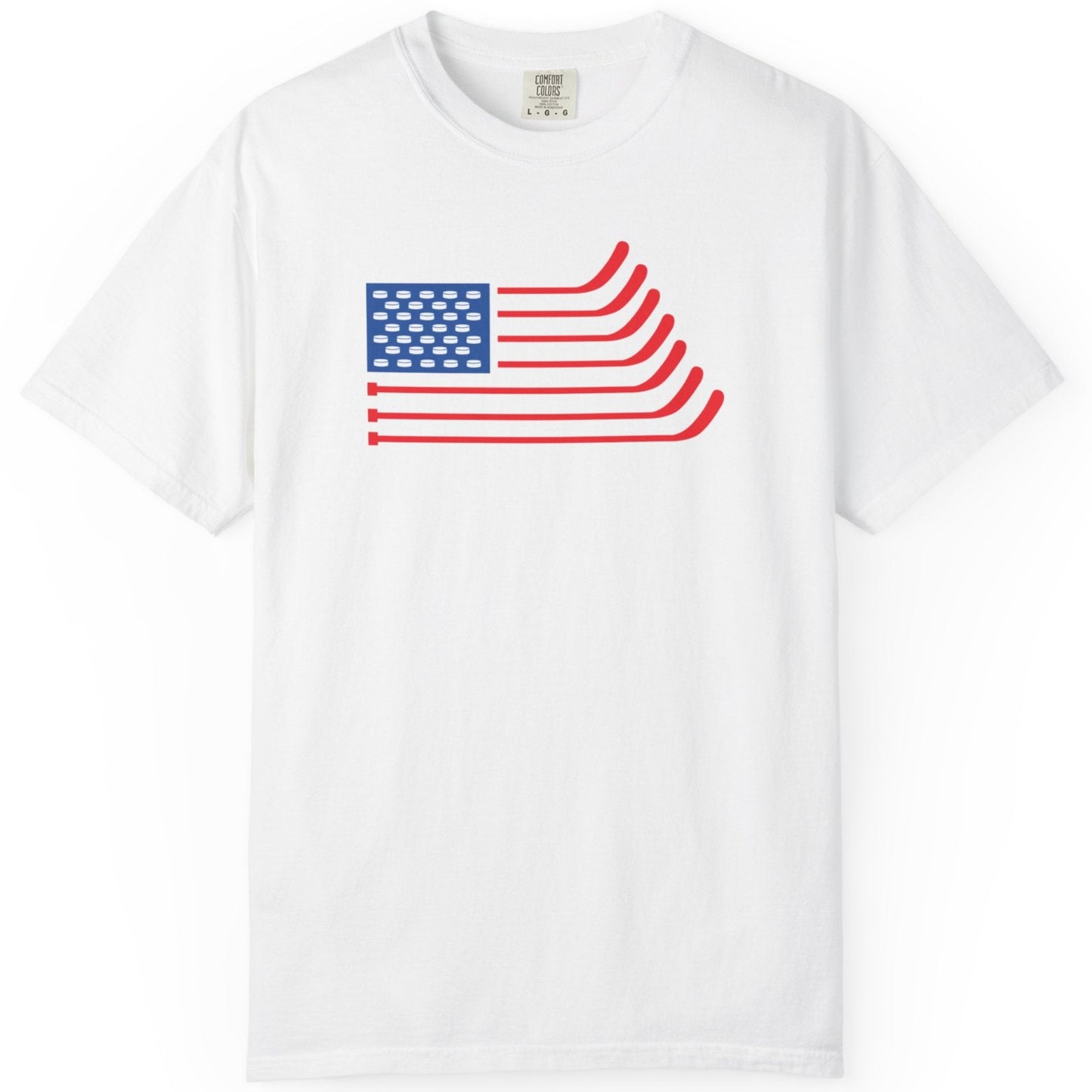 Hockey American Flag T-Shirt