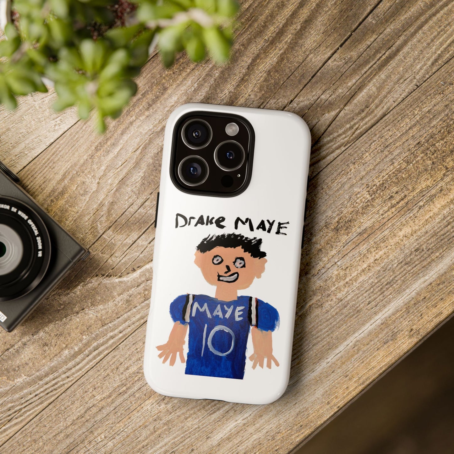 Drake Maye Painting Phone Case