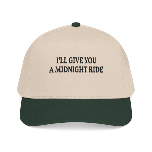 Midnight Ride Natural/Green Snapback Hat