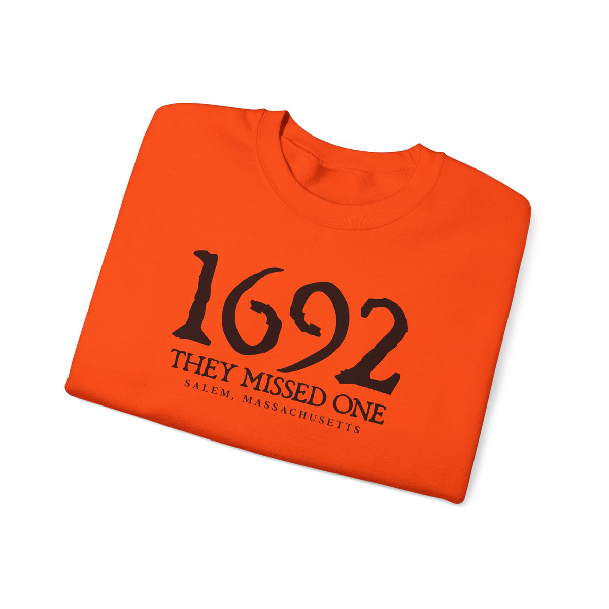 1692 They Missed One Military Orange Crewneck Sweatshirt