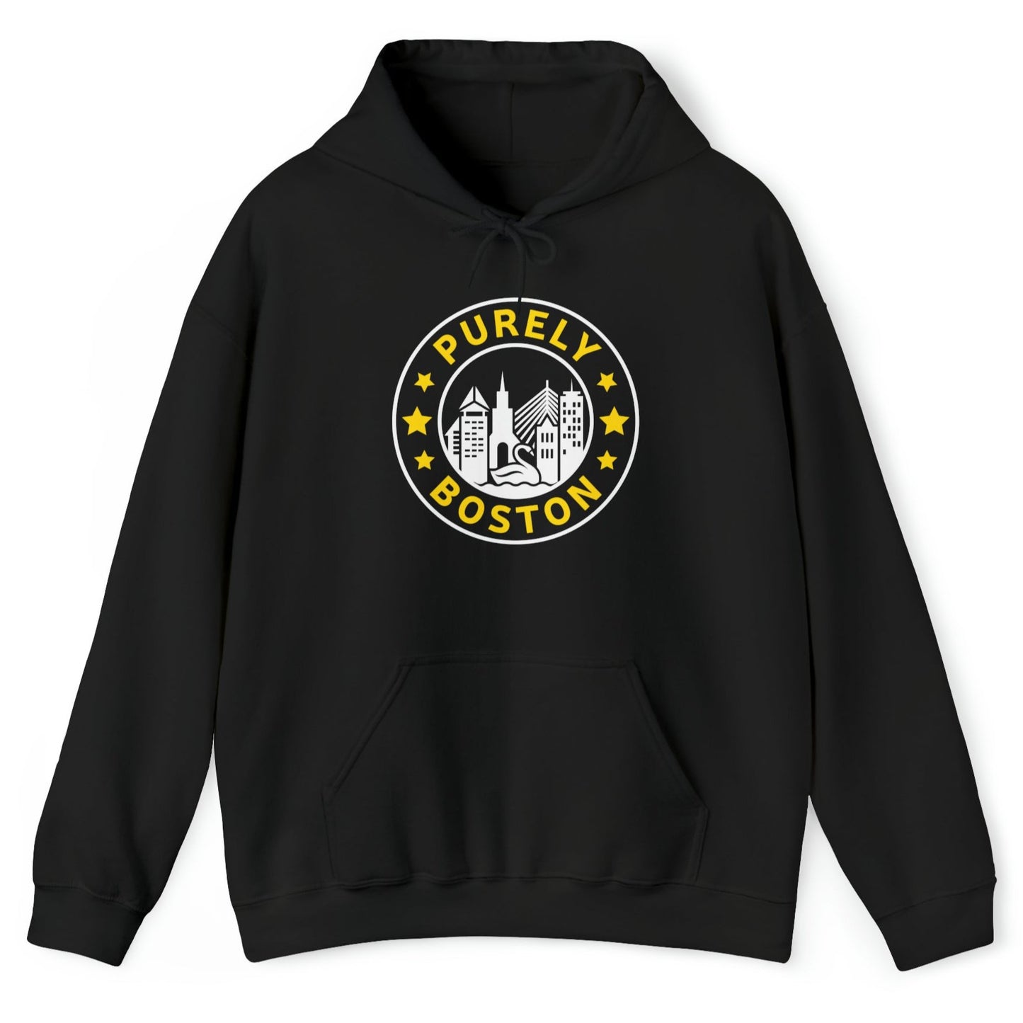 Purely Boston Black & Gold Logo Hoodie