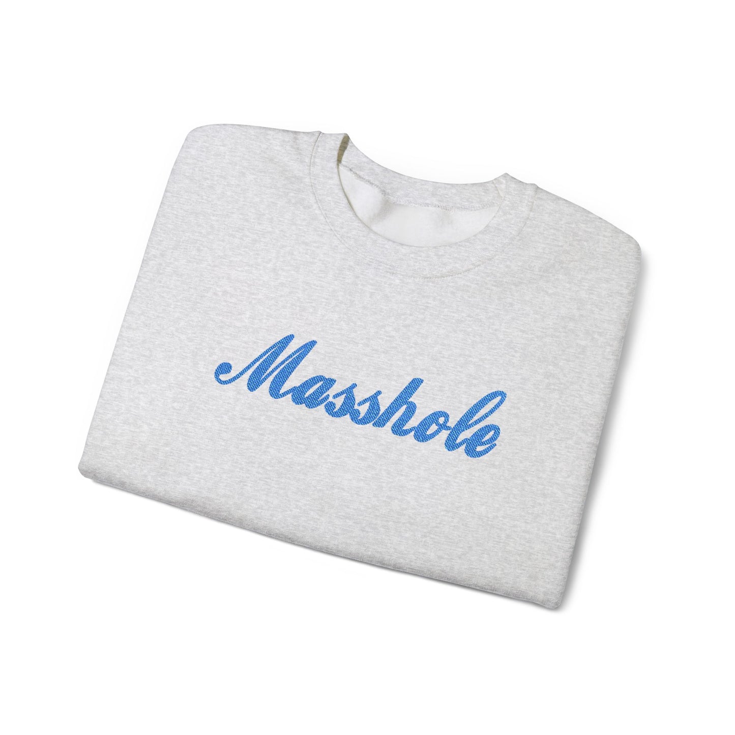 Masshole Embroidered Grey Crewneck